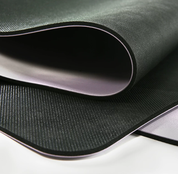Premium yoga mat rolled