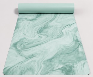 Mint marble yoga mat