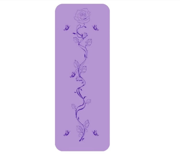 Rose alignment yoga mat