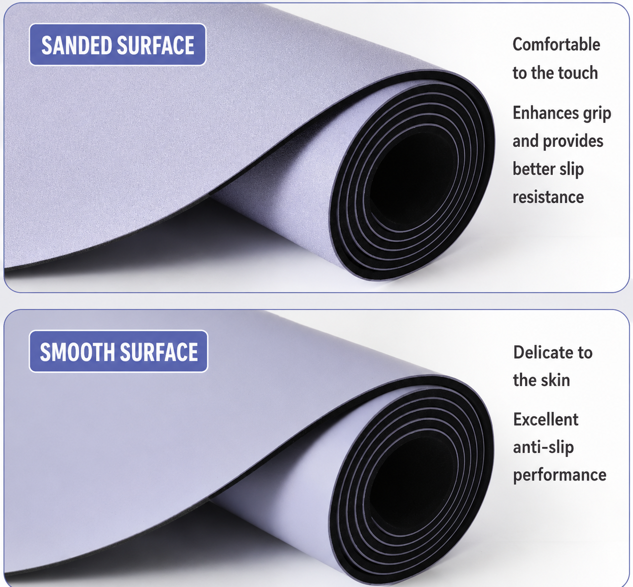 Sanded vs smooth surface